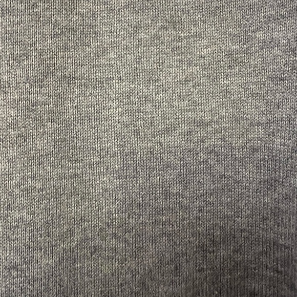 Jeanne Pierre Grey Knit Sweater Dress/Tunic w/Faux Leather Accents - Picture 6 of 12